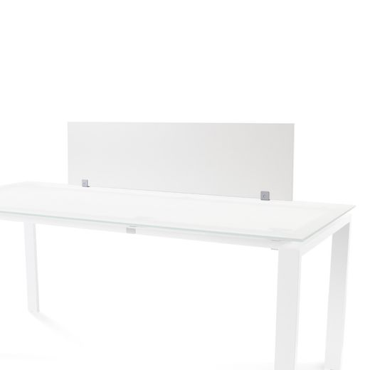Panel Divisor 40 x 136 Melamina Blanco (Mesa Individual Cristal)