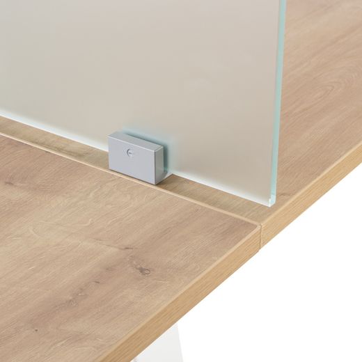 Panel Divisor 40 x 136 Melamina Blanco (Mesa Individual Melamina)