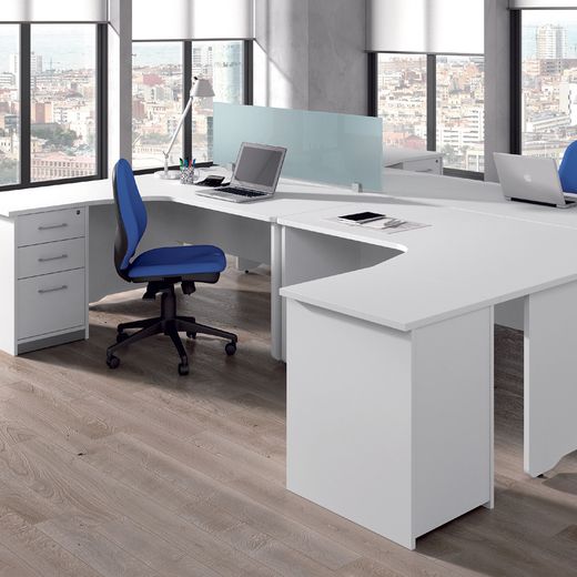 Panel Divisor 40 x 136 Melamina Blanco (Mesa Individual Melamina)