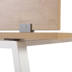 Panel Divisor 40 x 136 Melamina Gris (Mesa Individual Melamina)