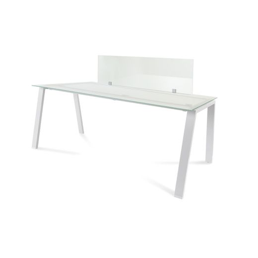 Panel Divisor 40 x 136 Melamina Haya (Mesa Individual Cristal)