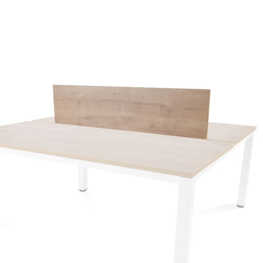 Panel Divisor 45 x 136 Melamina Blanco (Mesa Doble)