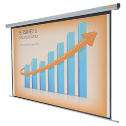 Pantalla NOBO eléctrica 2400 X 1800 mm