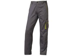 Pantalon de Trabajo Deltaplus Cintura Ajustable 5 Bolsillos Color Gris Verde Talla Xs