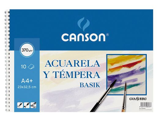 Papel acuarela Gvarro basik Álbum 230x325 mm 10 hojas