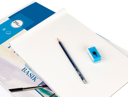 Papel acuarela Gvarro basik mini 297x420 mm 6 hojas