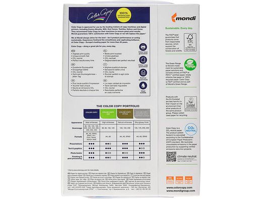 Papel blanco A3 120 gr. 250 h. Color Copy