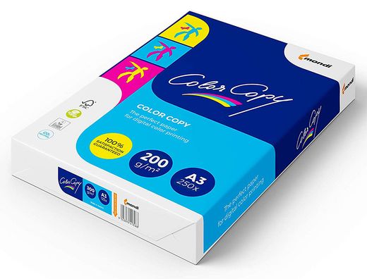 Papel blanco A3 200 gr. 250 h. Copy