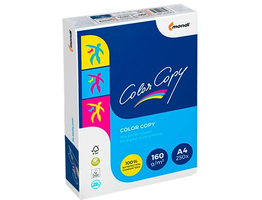 Papel blanco A4 160 gr. 250 h. Color Copy