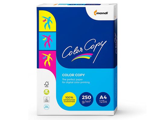 Papel blanco A4 250 gr. 125 h. Color Copy