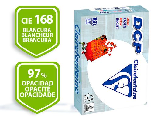 Papel blanco Clairefontaine DCP A4 160 gr.