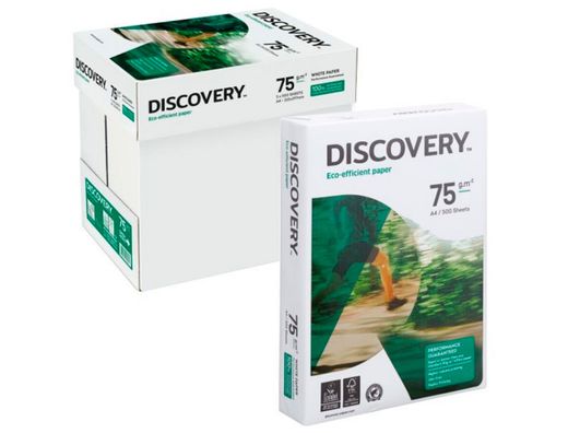 Papel blanco multifunción Discovery A4 de 75 gr. (500 hojas)