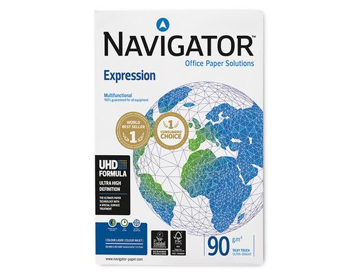 Papel blanco multifunción Navigator Expression A4 de 90 gr (500 hojas)