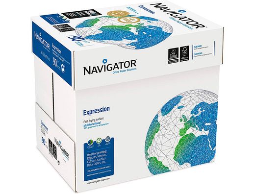 Papel blanco multifunción Navigator Expression A4 de 90 gr (500 hojas)