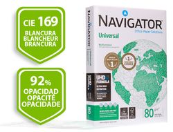 Papel blanco Navigator Universal DIN A4 80 gr. (paquete 500 hojas)