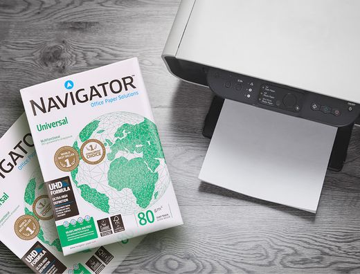 Papel blanco Navigator Universal DIN A4 80 gr. (paquete 500 hojas)