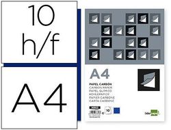 Papel carbon liderpapel azul tamaño din a4 bolsa de 10 hojas