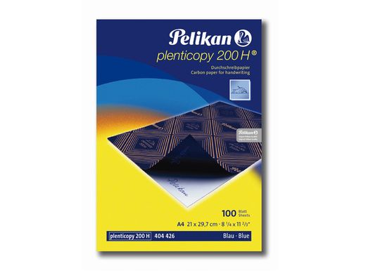 Papel Carbon Pelikan Azul Tamaño A-4 -Caja de 100 Unidades