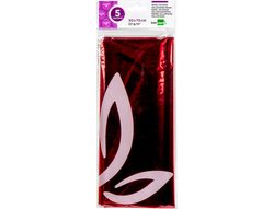 Papel Celofan Liderpapel 50X70 cm 22G/M2 Bolsa de 5 Hojas Rojo