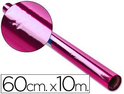 Papel Celofan Liderpapel Rollo Rosa -0,60 X 10 Mt