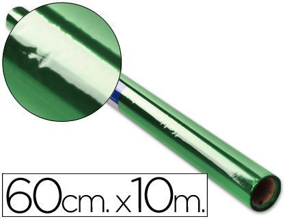 Papel Celofan Liderpapel Rollo Verde -0,60 X 10 Mt