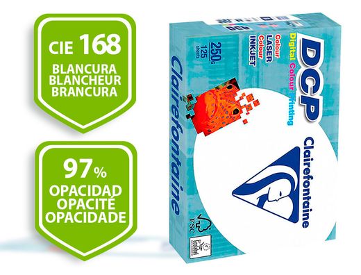 Papel Clairefontaine DCP A4 250 gr.(125 hojas)