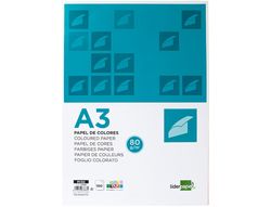 Papel color liderpapel A3 80gr/m2 10 colores surtidos paquete 100 hojas