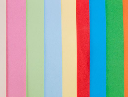 Papel color liderpapel A3 80gr/m2 10 colores surtidos paquete 100 hojas