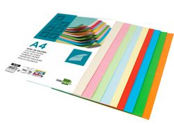 Papel Color Liderpapel A4 80G/M2 25 Colores Surtidos Paquete de 100