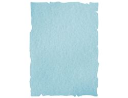 Papel Color Liderpapel Pergamino con Bordes A4 240G/M2 Azul Pack de 10 Hojas