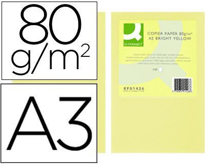 Papel Color Q-Connect Din A3 80Gr Champagne Paquete de 500 Hojas