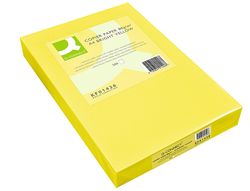 Papel Color Q-Connect Din A4 80Gr Amarillo Intenso Paquete de 500 Hojas