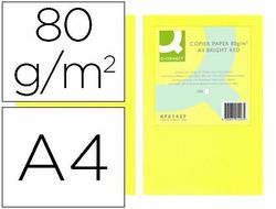 Papel Color Q-Connect Din A4 80Gr Amarillo Neon Paquete de 500 Hojas