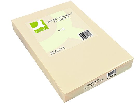 Papel Color Q-Connect Din A4 80Gr Champagne Paquete de 500 Hojas