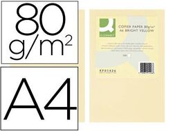 Papel Color Q-Connect Din A4 80Gr Crema Paquete de 500 Hojas