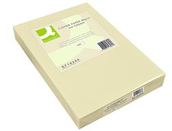 Papel Color Q-Connect Din A4 80Gr Crema Paquete de 500 Hojas