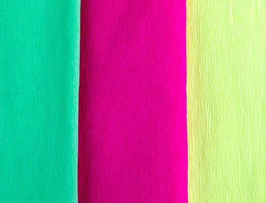 Papel Crespon Liderpapel 50 cm X 2,5 M 34G/M2 Verde Fluorescente