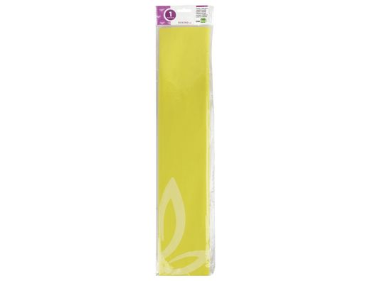 Papel Crespon Liderpapel 50 cm X 2.5M 34G/M2 Amarillo