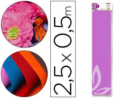 Papel Crespon Liderpapel 50 cm X 2.5M 34G/M2 Lila
