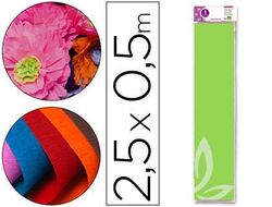 Papel Crespon Liderpapel 50 cm X 2.5M 34G/M2 Verde Claro