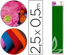 Papel Crespon Liderpapel 50 cm X 2.5M 34G/M2 Verde Oscuro
