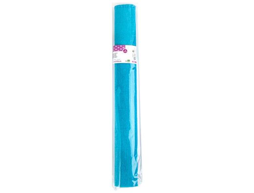 Papel Crespon Liderpapel Rollo de 50 cm X 2,5 M 85G/M2 Celeste
