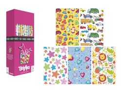 Papel de regalo basika infantil rollo de 70 x 200 cm modelos surtidos