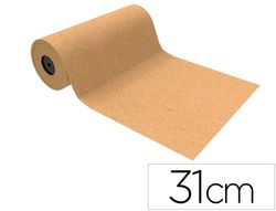 Papel de regalo basika kraft liso 80 mt bobina 31 cm