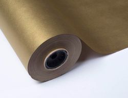 Papel de regalo basika metalizado oro bobina 31 cm