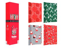 Papel de regalo basika navidad rollo de 100 x 300 cm modelos surtidos