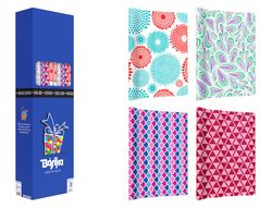 Papel de regalo basika todo año rollo de 100 x 300 cm modelos surtidos