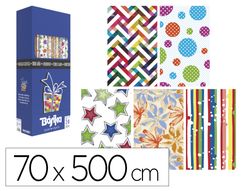 Papel de regalo basika todo año rollo de 70 x 500 cm modelos surtidos