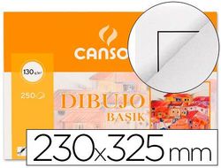 Papel Dibujo Basik 23X32.5 -130 Gr -Con Recuadro