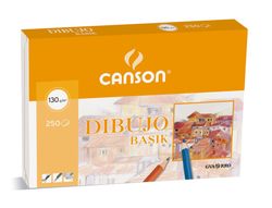Papel Dibujo Basik 23X32.5 -130 Gr -Con Recuadro